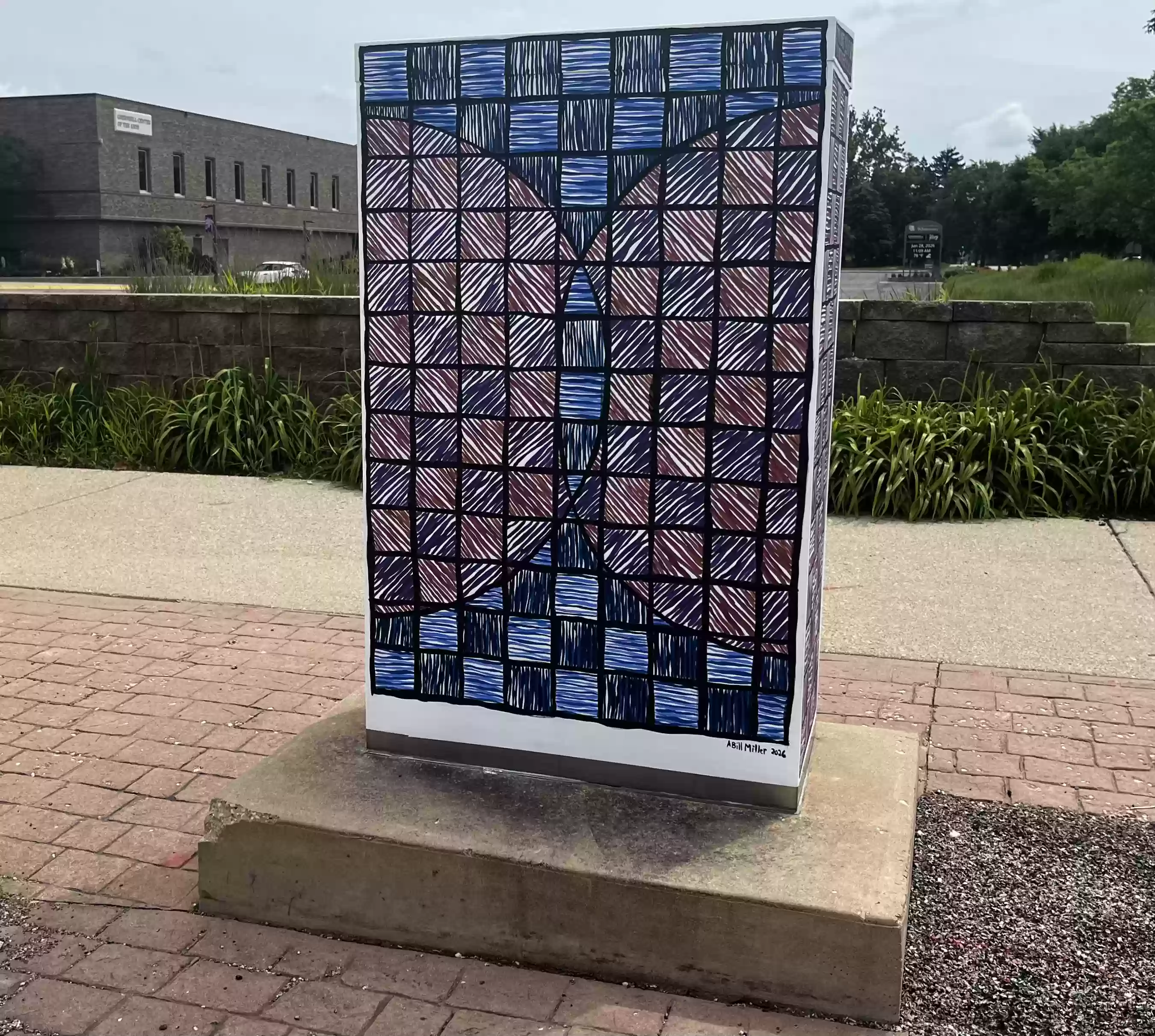 Box 7 with Art building in background