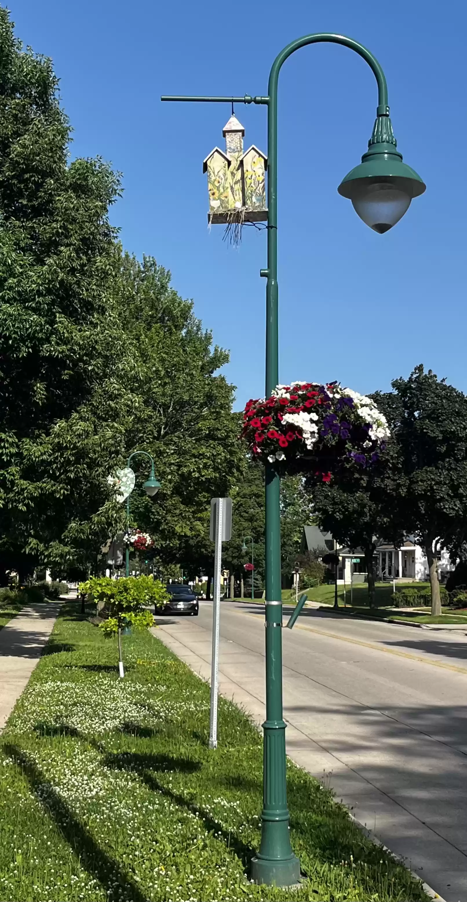 Lamp Post 11 with street in background