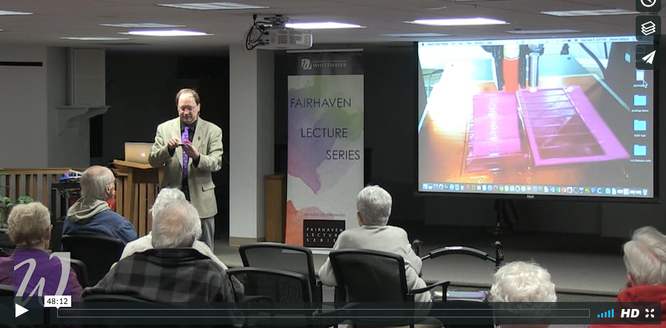 image from video of talk