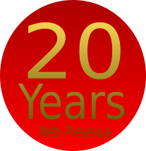 20 Years Web Presence logo