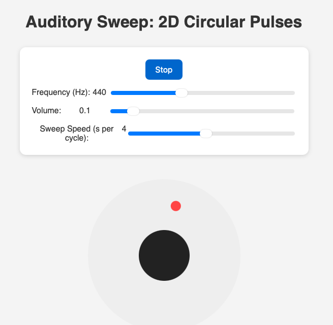Picture of Auditory Motion with ILD and ITD applet