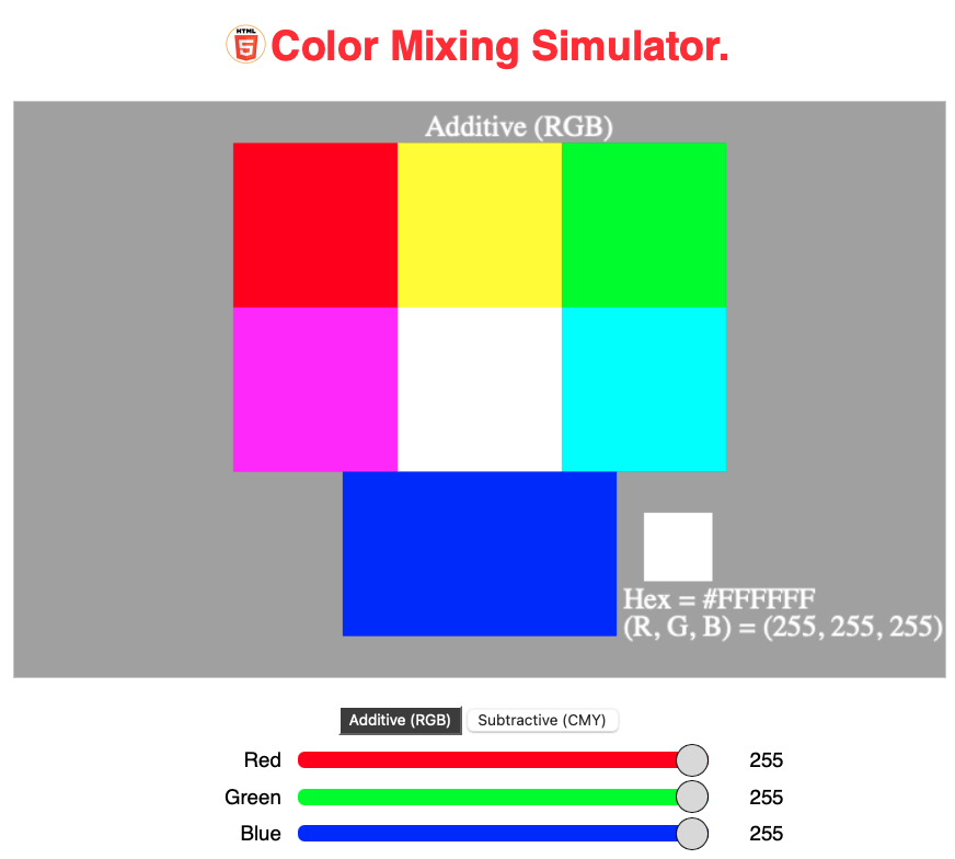Picture of Color mixing sim