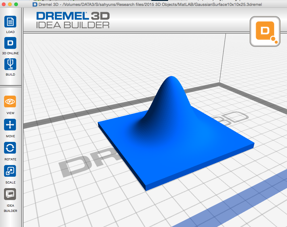 Picture of Dremel 3D file.