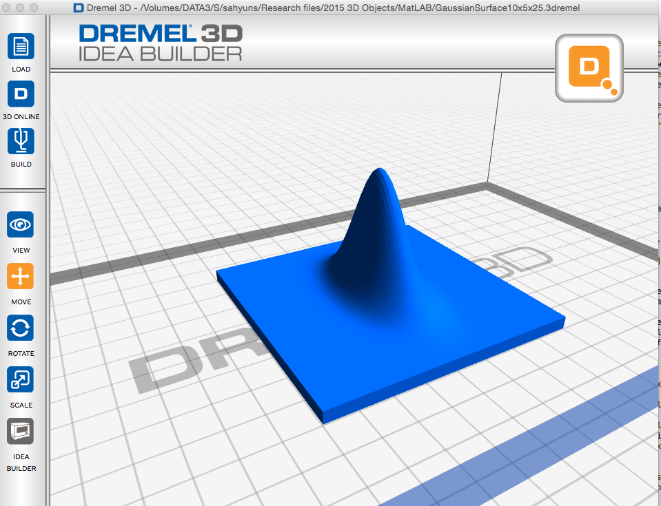 Picture of Dremel 3D file.