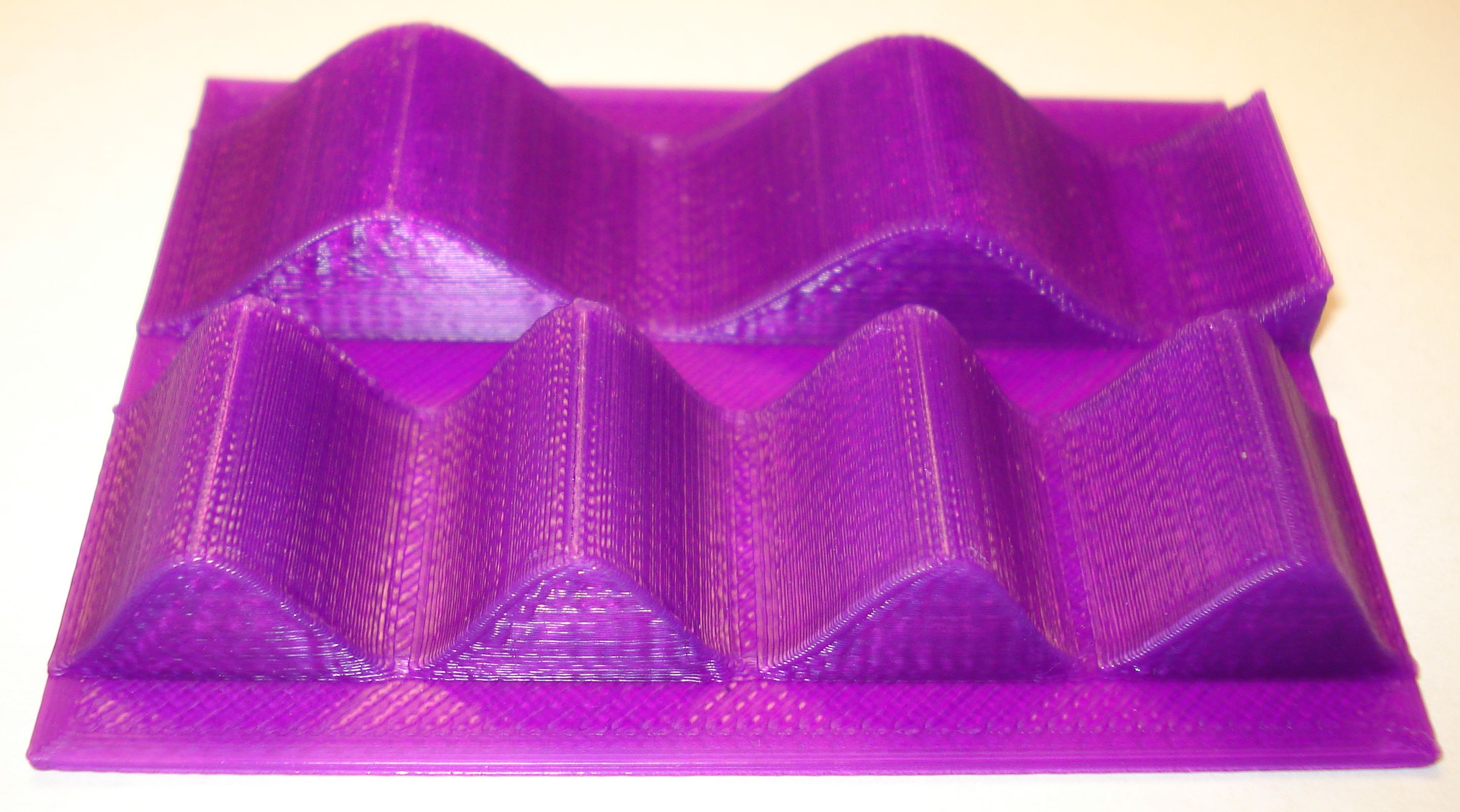 Picture of red and blue wavelengths.