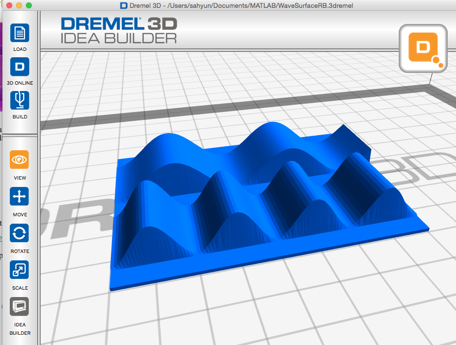 Picture of Dremel 3D file.