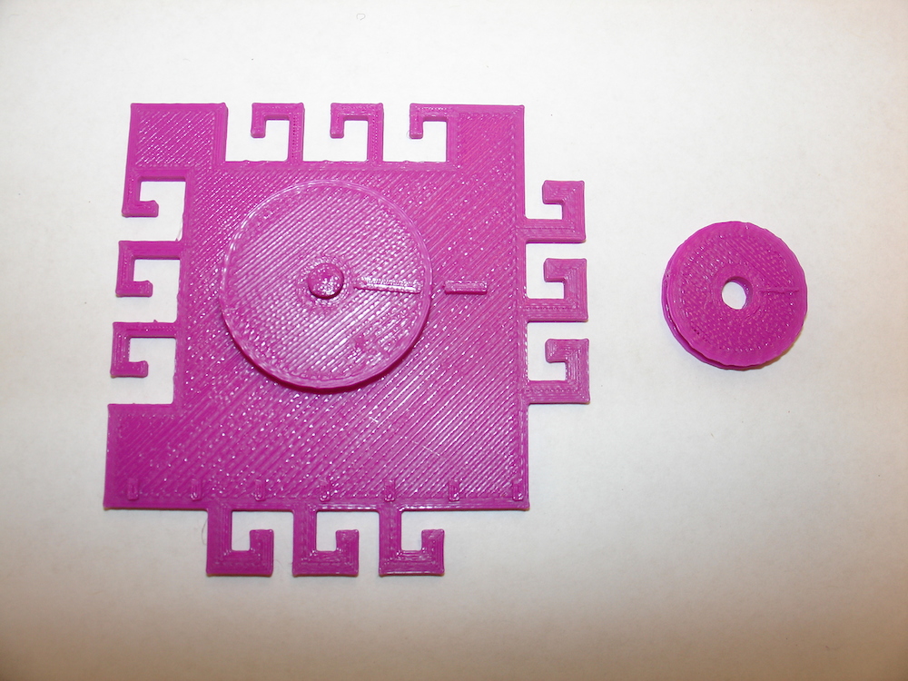 Picture of assenbled single pulley.