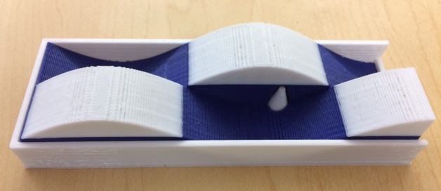 Close-up picture of one of the standing waves.