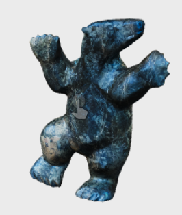 image of bear carving