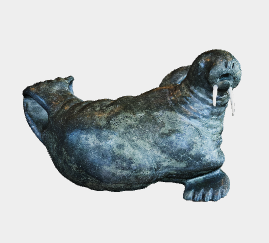 image of walrus carving