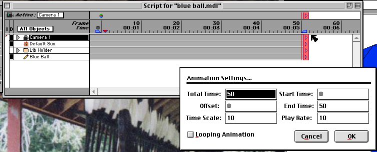 Animation dialog box.
