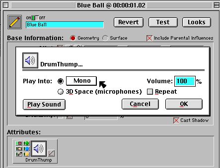 Sound dialog box.