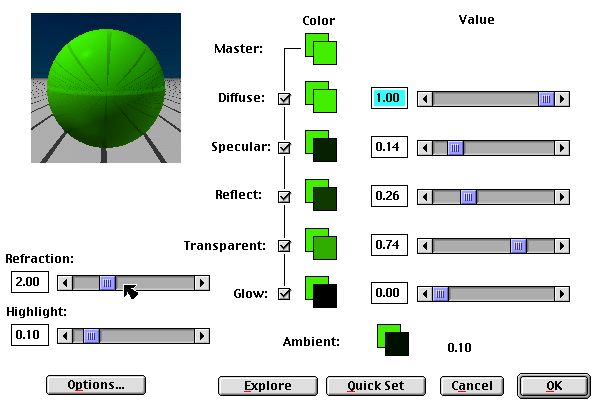 Glass ball.